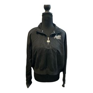 Women's Black NIKE AIR Half-Zip Pullover